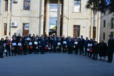 Tərtərdə “Heydər Əliyev ili” çərçivəsində 8 mart Beynəlxalq Qadınlar günü ərəfəsində  “HEYDƏR Əliyev və Azərbaycanda qadın siyasəti” mövzusunda ümumrayon tədbiri keçirilib