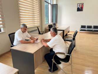 Tərtər Rayon İcra Hakimiyyətində mütəmadi olaraq vətəndaşların müraciətləri dinlənilir