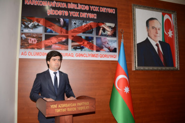 26 iyun–Narkomaniya və narkobiznesə qarşı Beynəlxalq Mübarizə gününə həsr olunmuş tədbir keçirilib