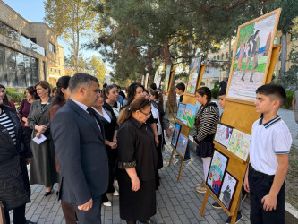 Tərtərdə “Konstitusiya və Suverenlik İli çərçivəsində və 8 noyabr - Zəfər Gününün beşinci ildönümü ilə bağlı rəsm və əl işlərindən ibarət müsabiqə keçirilib