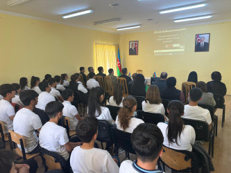 Tərtərdə “Gənclər və yeniyetmələr arasında sağlam həyat tərzinin təbliği”,  “Narkomaniyaya yox deyək!”, “Erkən nikah və onun fəsadları” mövzularında tədbir keçirilib