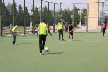 Tərtərdə Ulu Öndər Heydər Əliyevin xatirəsinə həsr edilmiş minifutbol turnirinə start verilib