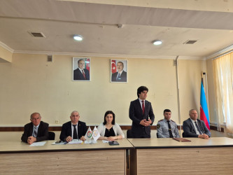 Tərtərdə “Hüquqi dövlət və insan hüquqları” mövzusunda maarifləndirici tədbir keçirilib