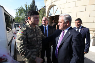 Tərtərdə şəhid qardaşı, Vətən müharibəsi iştirakçısı Vüsal İsaxlının  toy mərasimi keçirilib