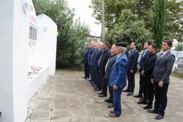 Rayon rəhbəri “Konstitusiya və Suverenlik İli” çərçivəsində Səhlabad və Əskipara kəndlərindən olan şəhid ailələri ilə görüş keçirib
