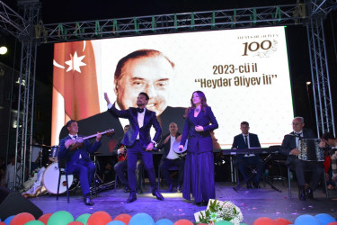 Tərtərdə bayram konserti və möhtəşəm atəşfəşanlıq