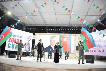 Tərtərdə 8 noyabr –Şanlı Zəfər Gününün 5-ci ildönümü münasibəti ilə bayram konserti olub