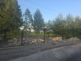 Tərtərdə qanunsuz aparılan tikili aşkarlanaraq sökülüb