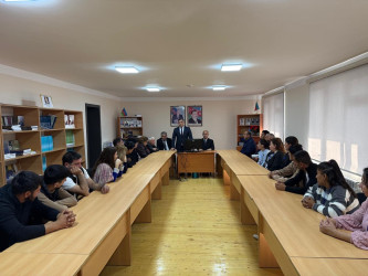 Tərtərdə “Konstitusiya və Suverenlik İli çərçivəsində və 8 noyabr - Zəfər Gününün beşinci ildönümü ilə bağlı “Şanlı Zəfər Tariximiz” mövzusunda dəyirmi masa keçirilib