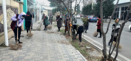 Tərtər şəhəri ərazisində abadlıq və təmizlik aksiyası davam etdirilir