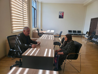 Tərtər Rayon İcra Hakimiyyətində mütəmadi olaraq vətəndaşların müraciətləri dinlənilir