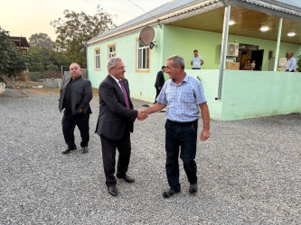 Tərtər Rayon İcra Hakimiyyətinin başçısı 27 Sentyabr – Anım Günü ilə əlaqədar şəhid Elşad Abbaszadənin ailəsini ziyarət edib