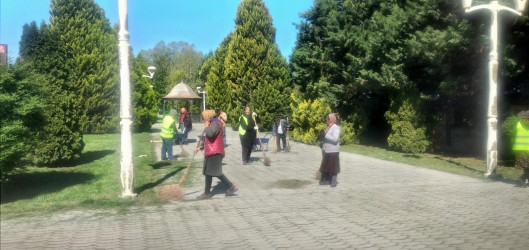 Tərtər şəhəri ərazisində abadlıq və təmizlik işləri görülüb