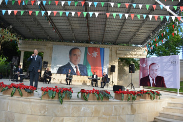 Tərtərdə Ümummilli Lider Heydər Əliyevin anadan olmasının 103-cü ildönümünə həsr olunmuş konsert proqramı təşkil olunub