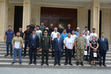 Tərtərdə Vətən müharibəsi qazilərinə və iştirakçılarına  medallar təqdim olundu