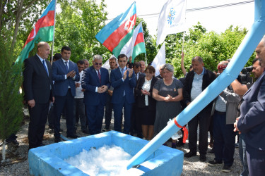 Qurban bayramı münasibətilə Kəngərli kəndində 100-ə yaxın ailəyə texniki su xətti çəkilib