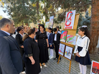 Tərtərdə “Konstitusiya və Suverenlik İli çərçivəsində və 8 noyabr - Zəfər Gününün beşinci ildönümü ilə bağlı rəsm və əl işlərindən ibarət müsabiqə keçirilib