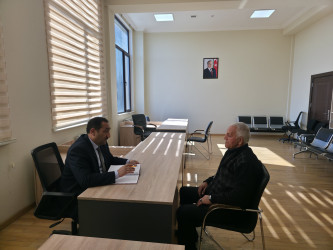 Tərtər Rayon İcra Hakimiyyətində mütəmadi olaraq vətəndaşların müraciətləri dinlənilir