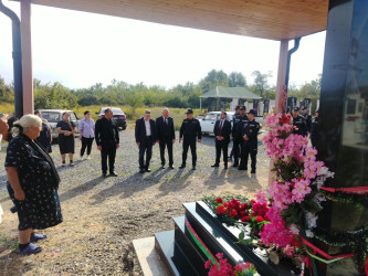 Vətən Müharibəsi şəhidi Əliyev Elməddinin şəhadətə qovuşmasının 6-cı ildönümü münasibətilə məzarı ziyarət olunub