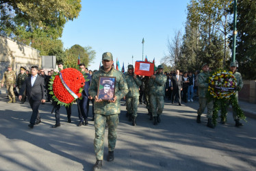 Tərtərdə Birinci Qarabağ müharibəsinin şəhidi Möhübbət Mustafayevlə vida mərasimi keçirilib