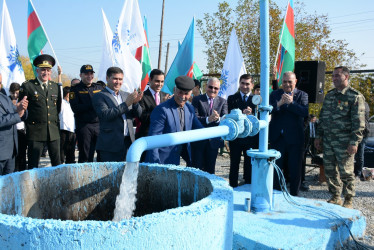 Tərtər rayonunun Səhləbad kəndində 8 Noyabr - Zəfər Günü münasibətilə 500-dən artıq sakinə texniki su xətti çəkilib.