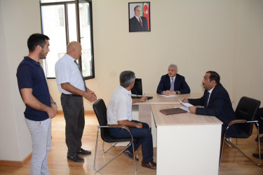 Rayon rəhbəri tərəfindən növbəti dəfə vətəndaşların müraciətləri dinlənilib
