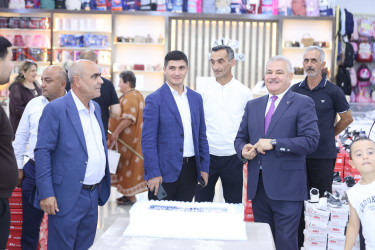 Tərtər şəhərində yeni ticarət mərkəzi istifadəyə verilib