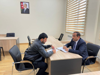 Tərtər Rayon İcra Hakimiyyətində mütəmadi olaraq vətəndaşların müraciətləri dinlənilir