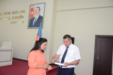 Rayon statistika idarəsi tərəfindən 42 ədəd planşet tipli kompüter İƏD üzrə nümayəndələrə təhvil verildi