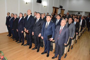 Tərtərdə Şəhərsalma və Memarlıq İli çərçivəsində “Heydər Əliyev və memarlıqda milli üslub” mövzusunda tədbir keçirilib