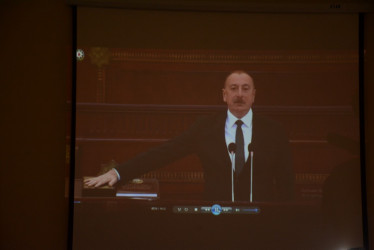Tərtərdə “Konstitusiya və Suverenlik İli” çərçivəsində “Azərbaycan Respublikasının prezidenti cənab İlham Əliyev qətiyyətli siyasi lider, Müzəffər Ali Baş Komandandır”  başlığı altında tədbir keçirilib
