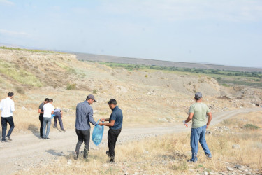 “Konstitusiya və Suverenlik İli” çərçivəsində Tərtər çayının sahilində təmizlik aksiyası keçirilib
