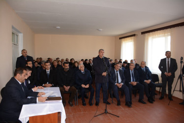 Rayon rəhbərinin növbəti səyyar-qəbul görüşü Hacıqərvənd  kəndində keçirilib