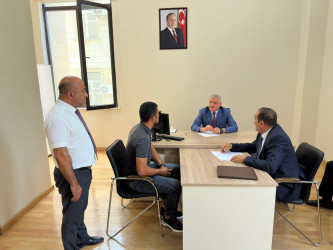 Rayon rəhbəri tərəfindən növbəti dəfə vətəndaşların müraciətləri dinlənilib