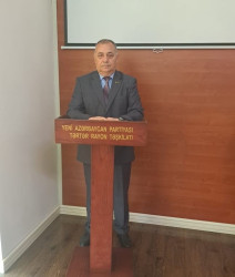 “Konstitusiya və Suverenlik İli -2025”: “Ümummilli Lider Heydər Əliyev Azərbaycan Konstitusiyasının müəllifidir” mövzusunda tədbir keçirilib