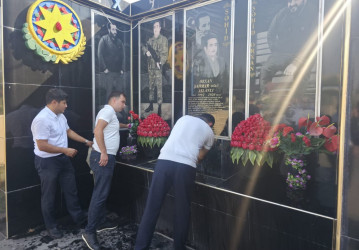 27 sentyabr Anım gününün altıncı ildönümü ilə əlaqədar rayon ərazisində şəhid məzarlarının və abidələrinin, baralyeflərin, şəkil lövhələrinin ətrafında təmizlik işləri aparılıb