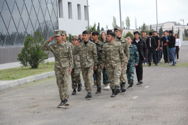 Tərtərdə "Şahin" hərbi idman oyununun rayon mərhələsi keçirilib