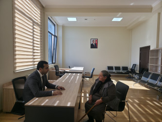 Tərtər Rayon İcra Hakimiyyətində mütəmadi olaraq vətəndaşların müraciətləri dinlənilir