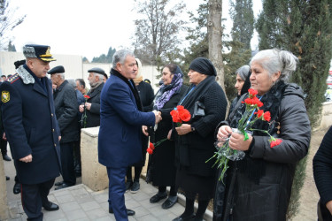 Tərtərdə 20 Yanvar- Ümumxalq Hüzn günündə şəhidlərin xatirəsi ehtiramla anılıb