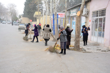 Tərtər şəhərində mütamadi olaraq təmizlik işləri aparılır