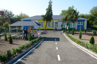 Tərtərdə Heydər Əliyev Fondunun təşəbbüsü ilə təmir olunan uşaq bağçası istifadəyə verilib