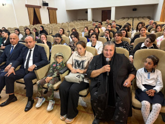 Tərtər Rayon İcra Hakimiyyətinin və Qarabağ Regional Mədəniyyət İdarəsinin Tərtər nümayəndəliyinin birgə təşkilatçılığı ilə rayon Mədəniyyət Mərkəzində 27 sentyabr – Anım Günü münasibəti ilə tədbir keçirilib