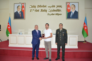 Tərtərdə Vətən müharibəsi qazilərinə və iştirakçılarına medallar təqdim olundu