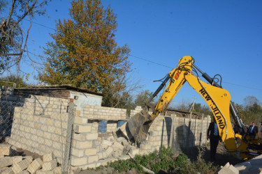 Tərtərdə qanunsuz tikintilərin qarşısının alınması məqsədi ilə həyata keçirilən tədbirlər davam etdirilir