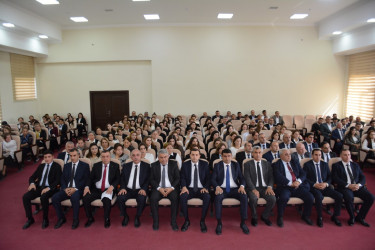 Tərtərdə 5 Oktyabr - Beynəlxalq Müəllimlər Günü münasibətilə tədbir keçirilib