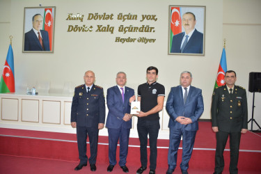 Tərtərdə Vətən müharibəsi qazilərinə və iştirakçılarına medallar təqdim olundu