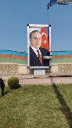 Tərtərdə Ulu Öndər Heydər Əliyevin portiretləri dəyişdirilərək yenisi ilə əvəzlənib