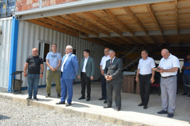 Tərtər Rayon İcra Hakimiyyətinin başçısı "AZNEKTARİN" MMC-nin intensiv meyvə bağları və müasir suvarma infrastrukturu ilə tanış olub