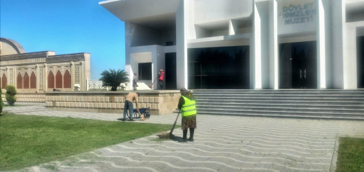 Tərtər şəhəri ərazisində abadlıq və təmizlik işləri görülüb