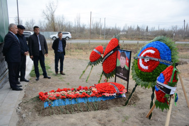 İcra başçısı Birinci Qarabağ müharibəsi şəhidləri Qılman Hacıyevin, Hidayət Vəliyevin və Qurban Göyüşovun yas mərasimində iştirak edib